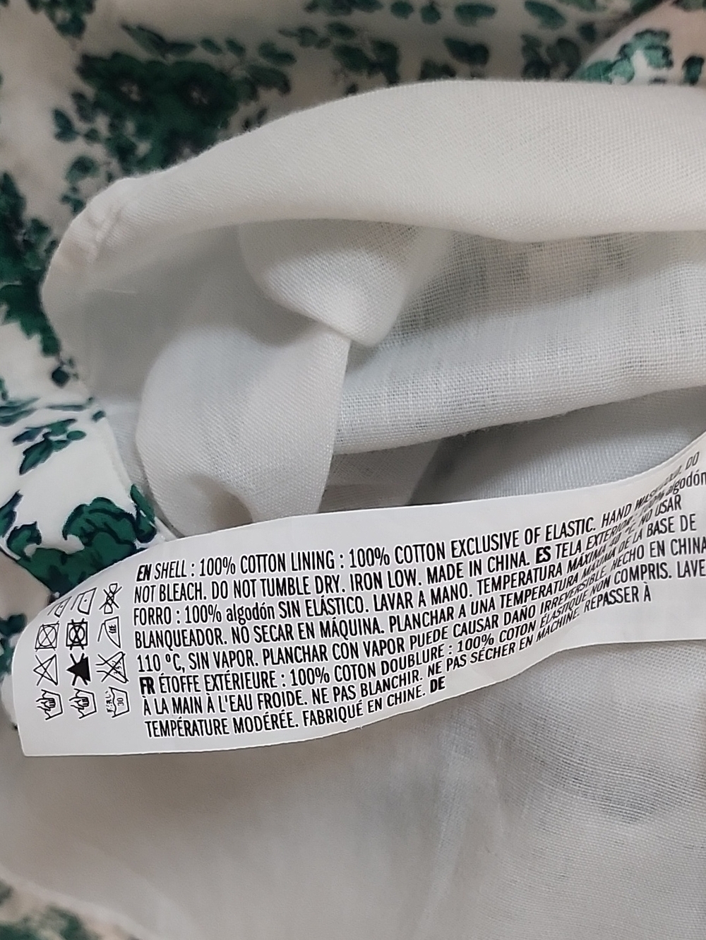 Tuckernuck Hyacinth House Irenea Midi Dress Kelly green white floral Size Small - Picture 16 of 16